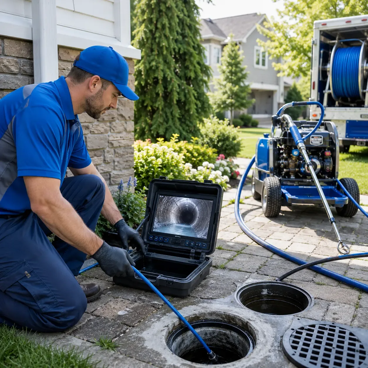 Outdoor drain cleaning professionals serving Etowah, NC